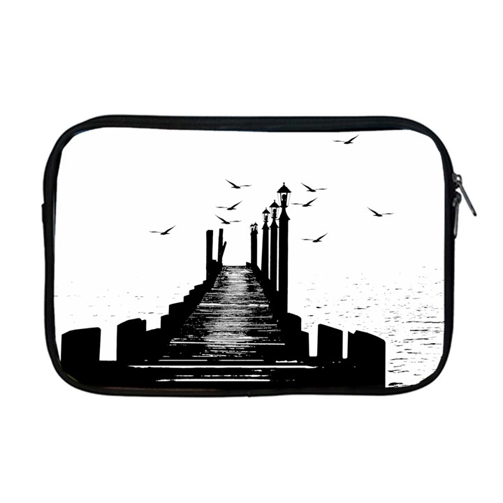 The Pier The Seagulls Sea Graphics Apple MacBook Pro 17  Zipper Case