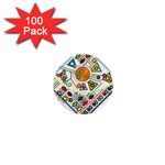 Vector Icon Symbol Sign Design 1  Mini Buttons (100 pack)  Front