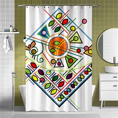 Vector Icon Symbol Sign Design Shower Curtain 48  X 72  (small)  by Amaryn4rt