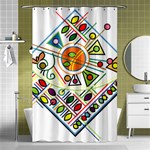 Vector Icon Symbol Sign Design Shower Curtain 48  x 72  (Small)  Curtain(48  X 72 ) - 42.18 x64.8  Curtain(48  X 72 )