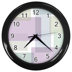 Abstract Background Pattern Design Wall Clocks (black) by Nexatart