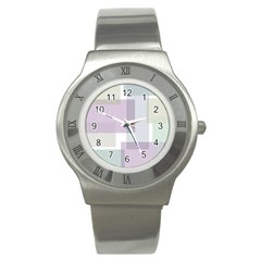 Abstract Background Pattern Design Stainless Steel Watch by Nexatart