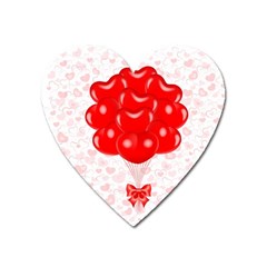 Abstract Background Balloon Heart Magnet by Nexatart