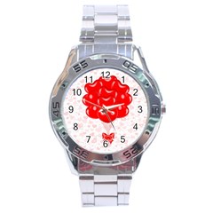 Abstract Background Balloon Stainless Steel Analogue Watch by Nexatart