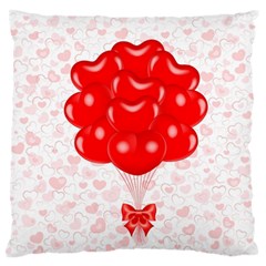 Abstract Background Balloon Large Flano Cushion Case (one Side) by Nexatart