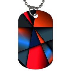 3d And Abstract Dog Tag (two Sides) by Nexatart