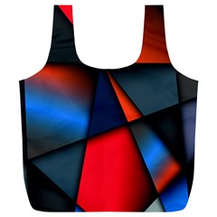 3d And Abstract Full Print Recycle Bags (l)  by Nexatart