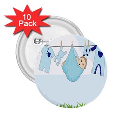 Baby Boy Clothes Line 2 25  Buttons (10 Pack)  by Nexatart