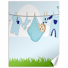 Baby Boy Clothes Line Canvas 18  X 24  