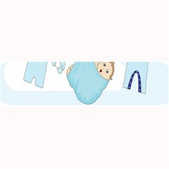 Baby Boy Clothes Line Large Bar Mats by Nexatart