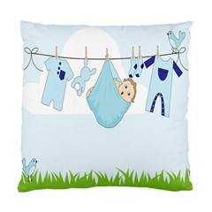 Baby Boy Clothes Line Standard Cushion Case (one Side) by Nexatart