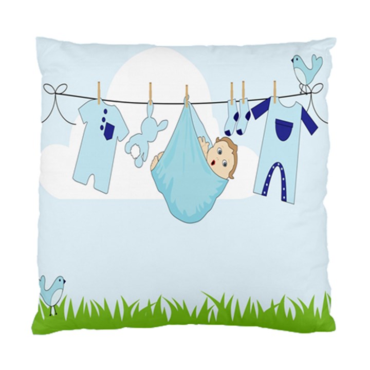 Baby Boy Clothes Line Standard Cushion Case (One Side)