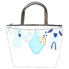 Baby Boy Clothes Line Bucket Bags by Nexatart