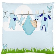 Baby Boy Clothes Line Standard Flano Cushion Case (one Side) by Nexatart