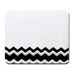 Chevrons Black Pattern Background Large Mousepads by Nexatart