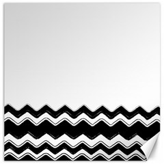 Chevrons Black Pattern Background Canvas 12  X 12  