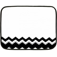 Chevrons Black Pattern Background Fleece Blanket (mini) by Nexatart