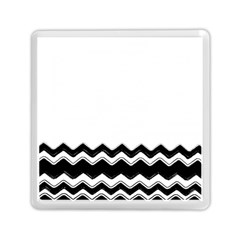 Chevrons Black Pattern Background Memory Card Reader (square)  by Nexatart