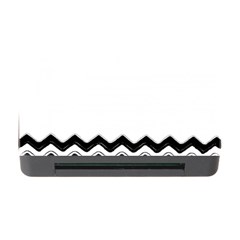 Chevrons Black Pattern Background Memory Card Reader With Cf by Nexatart