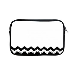 Chevrons Black Pattern Background Apple Macbook Pro 13  Zipper Case