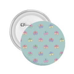 Butterfly Pastel Insect Green 2 25  Buttons by Nexatart