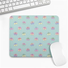 Butterfly Pastel Insect Green Large Mousepads by Nexatart