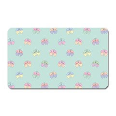 Butterfly Pastel Insect Green Magnet (rectangular) by Nexatart