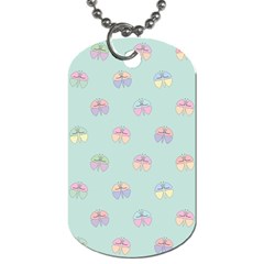 Butterfly Pastel Insect Green Dog Tag (one Side)