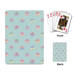 Butterfly Pastel Insect Green Playing Card by Nexatart