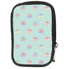 Butterfly Pastel Insect Green Compact Camera Cases by Nexatart