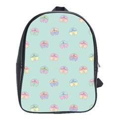 Butterfly Pastel Insect Green School Bags(large) 