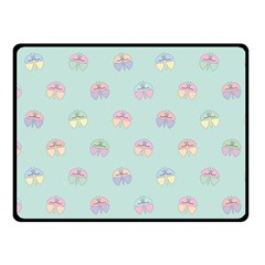 Butterfly Pastel Insect Green Fleece Blanket (small) by Nexatart