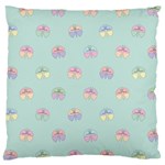 Butterfly Pastel Insect Green Large Cushion Case (One Side) Front