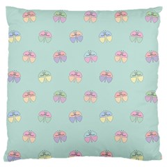 Butterfly Pastel Insect Green Standard Flano Cushion Case (one Side) by Nexatart