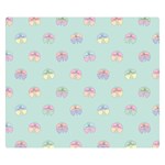 Butterfly Pastel Insect Green Double Sided Flano Blanket (Small)  50 x40  Blanket Front