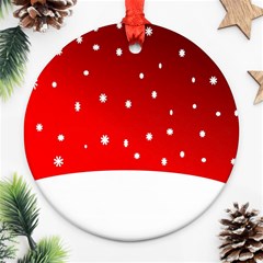 Christmas Background  Ornament (Round)