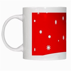 Christmas Background  White Mugs