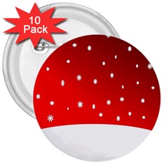 Christmas Background  3  Buttons (10 pack) 