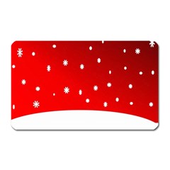 Christmas Background  Magnet (Rectangular)