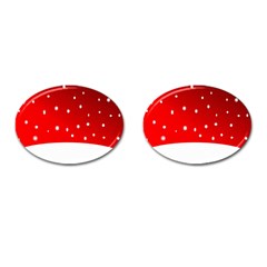 Christmas Background  Cufflinks (Oval)