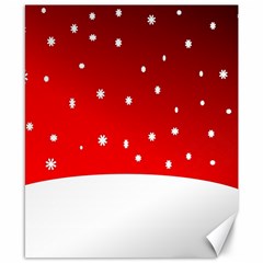 Christmas Background  Canvas 8  x 10 