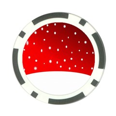 Christmas Background  Poker Chip Card Guard