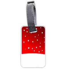 Christmas Background  Luggage Tags (One Side) 