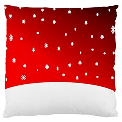 Christmas Background  Large Flano Cushion Case (One Side)