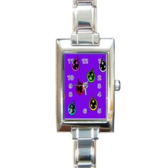 Christmas Baubles Rectangle Italian Charm Watch