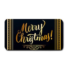 Christmas Gold Black Frame Noble Medium Bar Mats by Nexatart