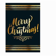 Christmas Gold Black Frame Noble Large Garden Flag (two Sides) by Nexatart