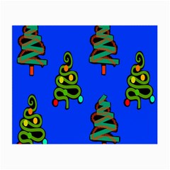 Christmas Trees Small Glasses Cloth by Nexatart