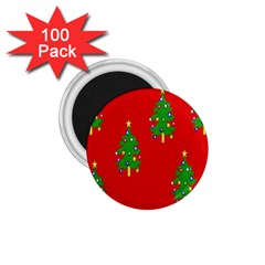 Christmas Trees 1 75  Magnets (100 Pack)  by Nexatart