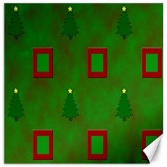 Christmas Trees And Boxes Background Canvas 16  X 16   by Nexatart